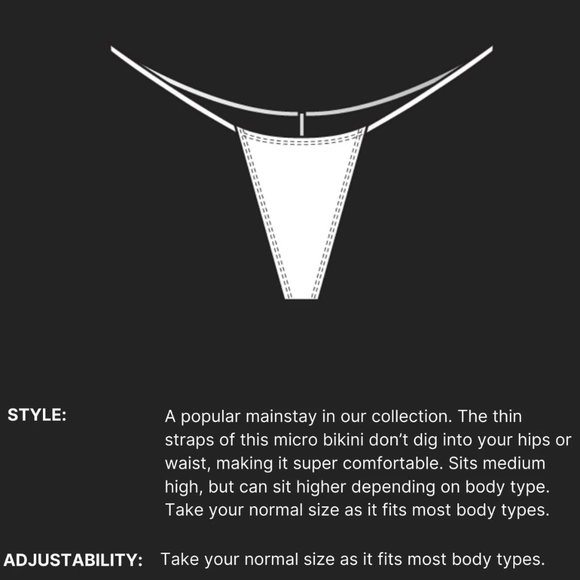 Minimale Animale G MONEY Thong Bikini Bottom - Picture 4 of 6